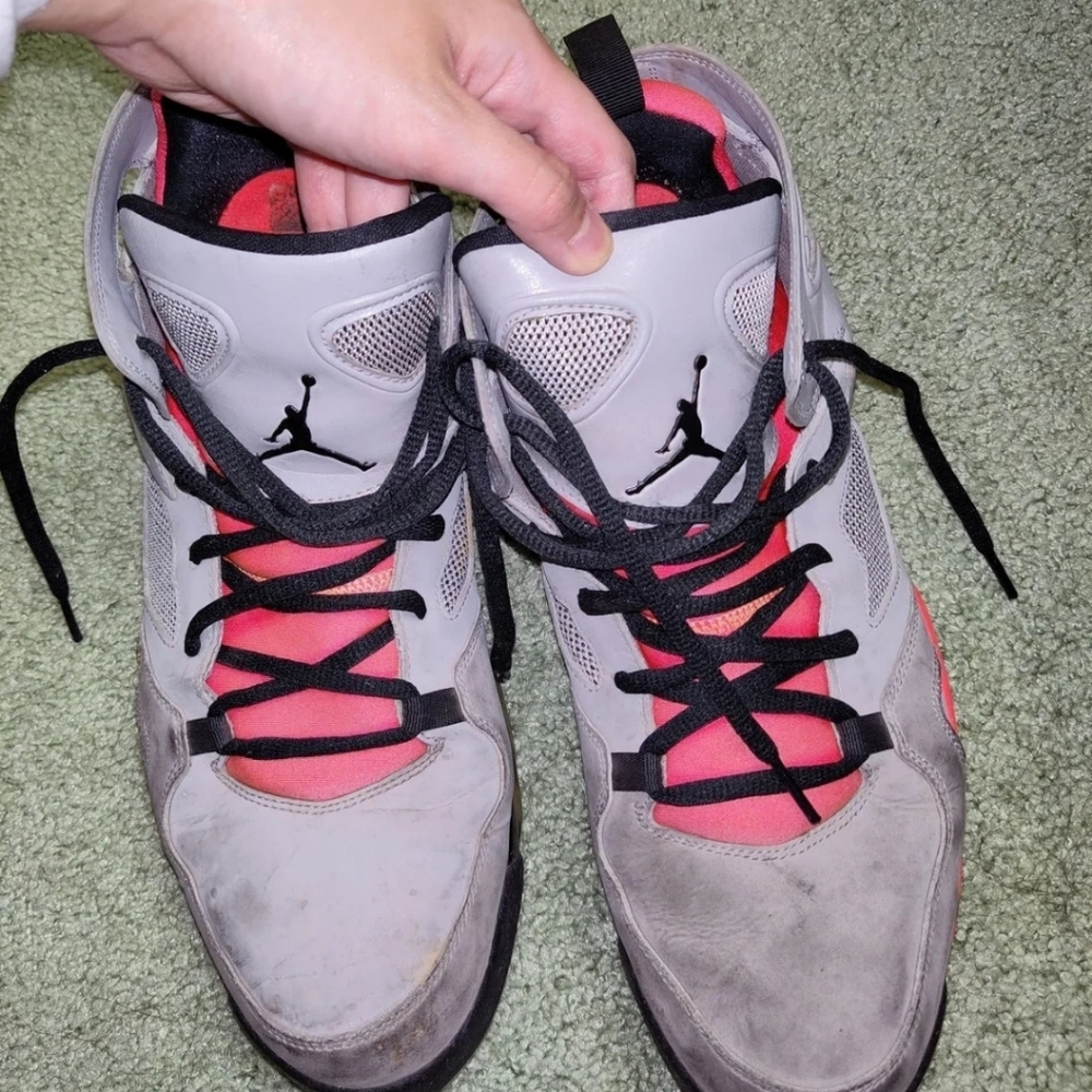 Air Jordan Flight Club 91 Crimson rubber shoes